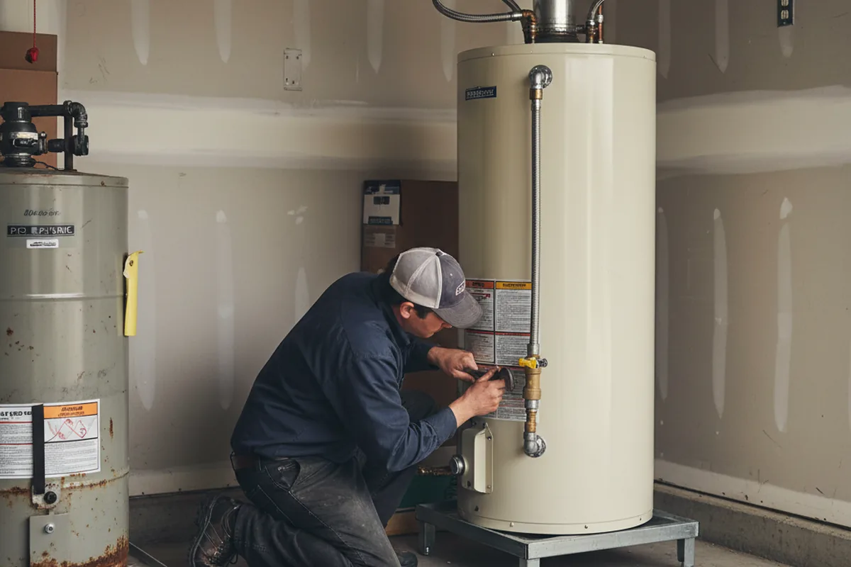 Water heater and shutoff valve replacement in Glenshaw
